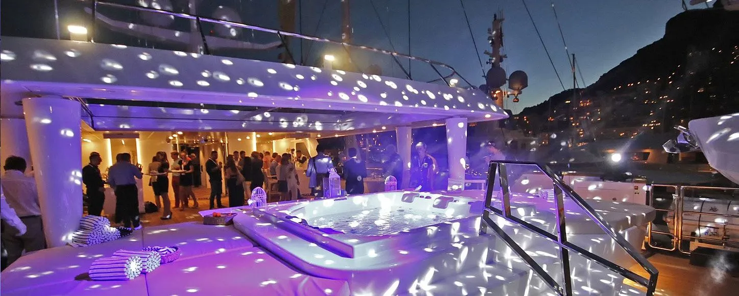 Evening event on the corporate yacht Katina