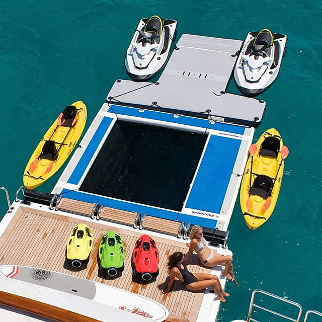 Charter Yacht with Floating Pool