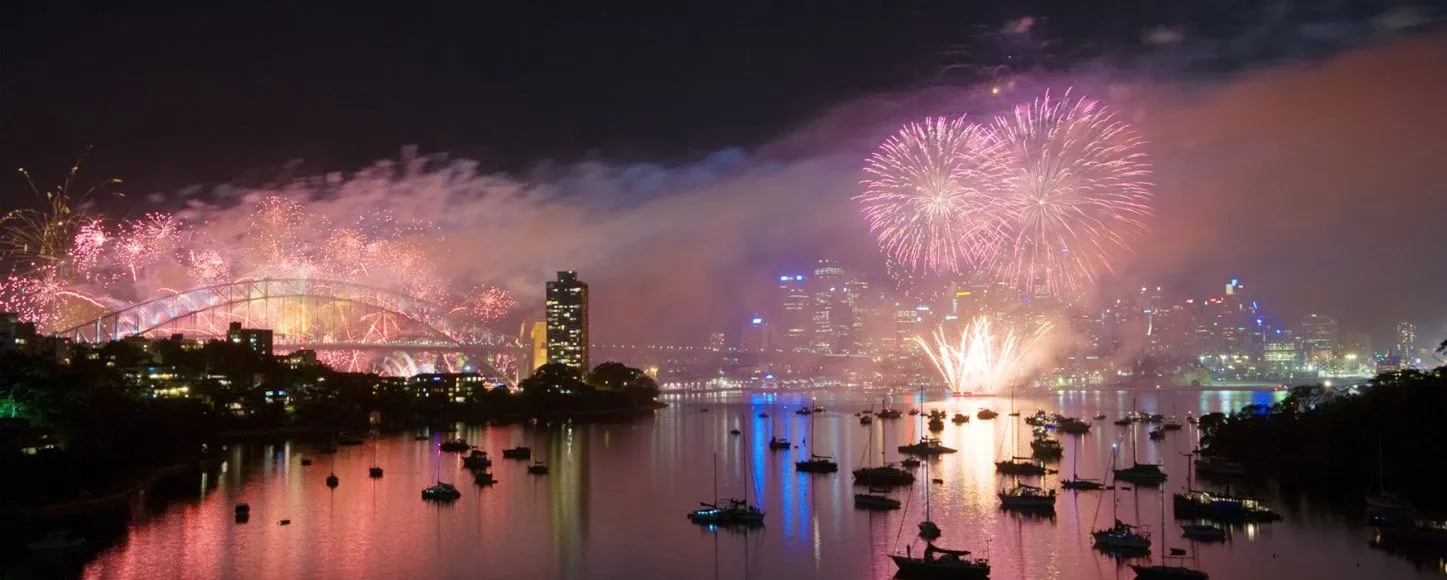 New years fireworks at Sydney Harbour