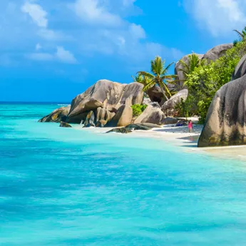 Seychelles island in the Indian Ocean